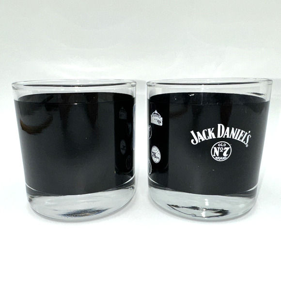 Jack Daniels NBA Old No 7 Official Partner Whiskey Glasses Set Of 2 Barware - Picture 6 of 12